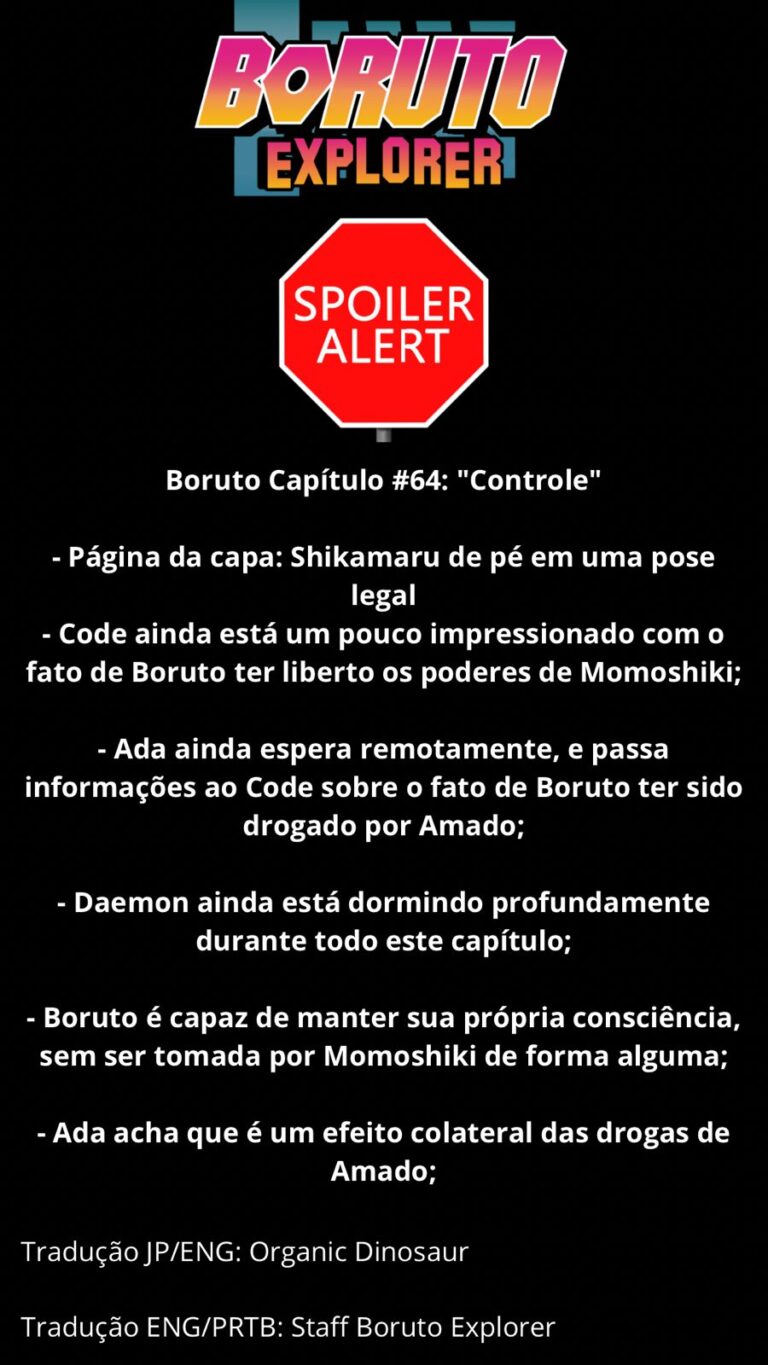 Spolier mangá 64 de Boruto