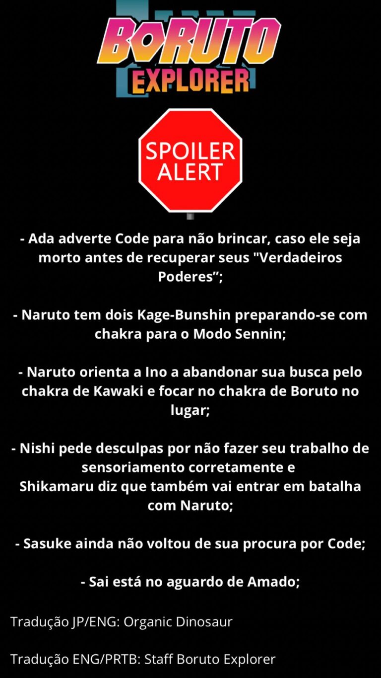 Spolier mangá 64 de Boruto