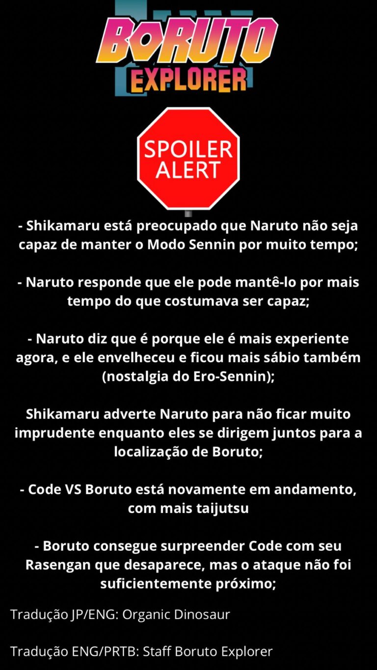 Spolier mangá 64 de Boruto